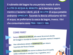 Il decalogo contro lo spreco dell’acqua